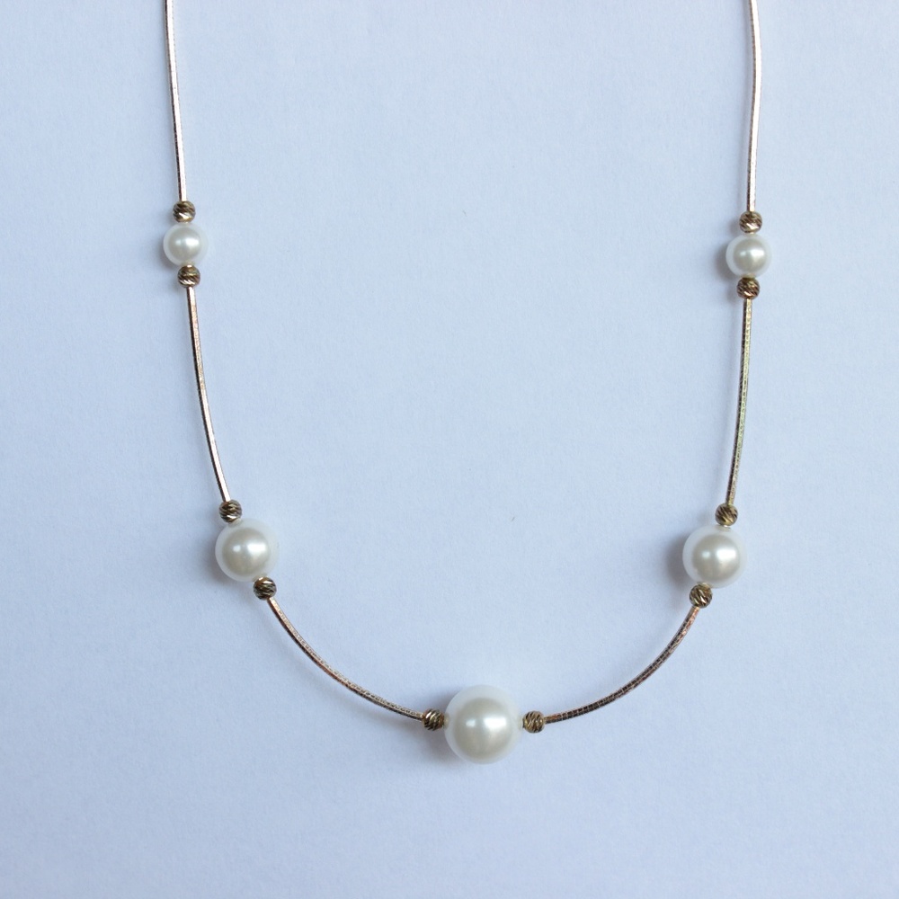 NWT Mia Fiore Sterling Silver and pearls necklace - Picture 2 of 8